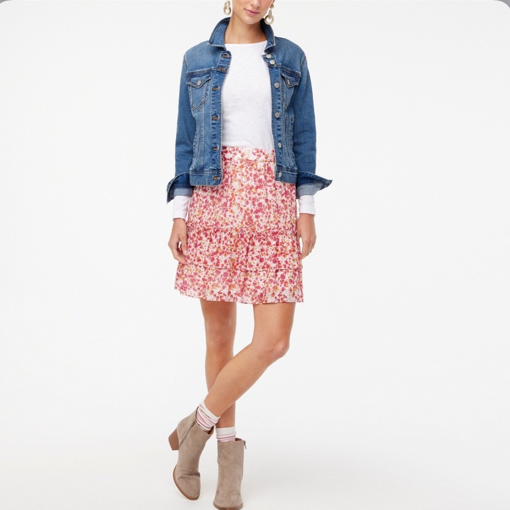 J. Crew Tiered Ruffle Mini Skirt - Picture 8 of 8